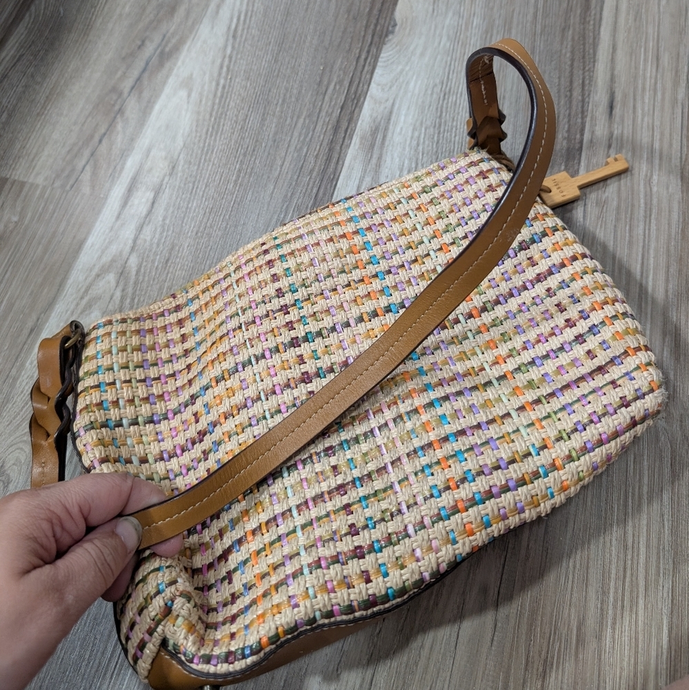 Fossil Multi-Color Classic Weave Shoulder Bag, St… - image 7